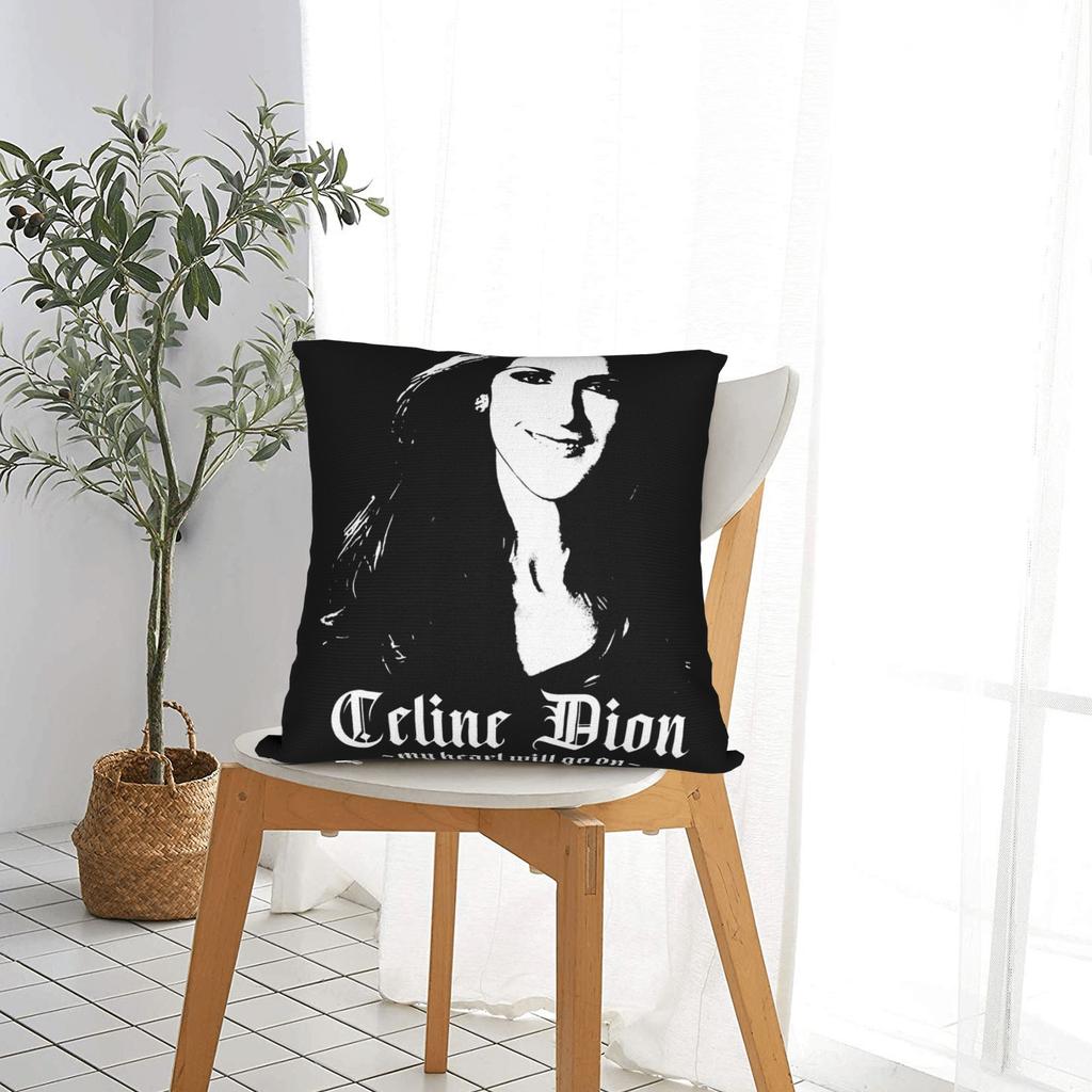 Pillow Cover Celine Dion My Heart Will Go On Fashion Pillow Case For Chair Sofa Home Decor Pillowcases