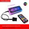 COOLMOON Radiance RGB 12cm Dual Aperture LED Cooling Fan for Desktop Computers