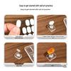 Transparent Acrylic Cat Eye Nail Art Holder – Non-Magnetic, Portable & Detachable Base