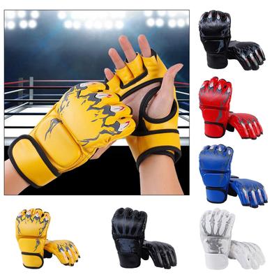 Luvas de Boxe Equipamento de Proteção Protetor Palma Aberta para Jovens Adultos Grappling Fitness Soco Saco Pesado Luta de Karatê