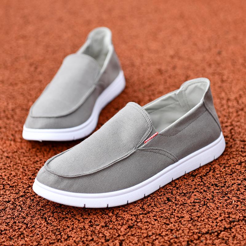 

Men s canvas shoes old Beijing cloth shoes Korean version trendy fashion casual breathable new one-pedal lazy shoes men s shoes 39