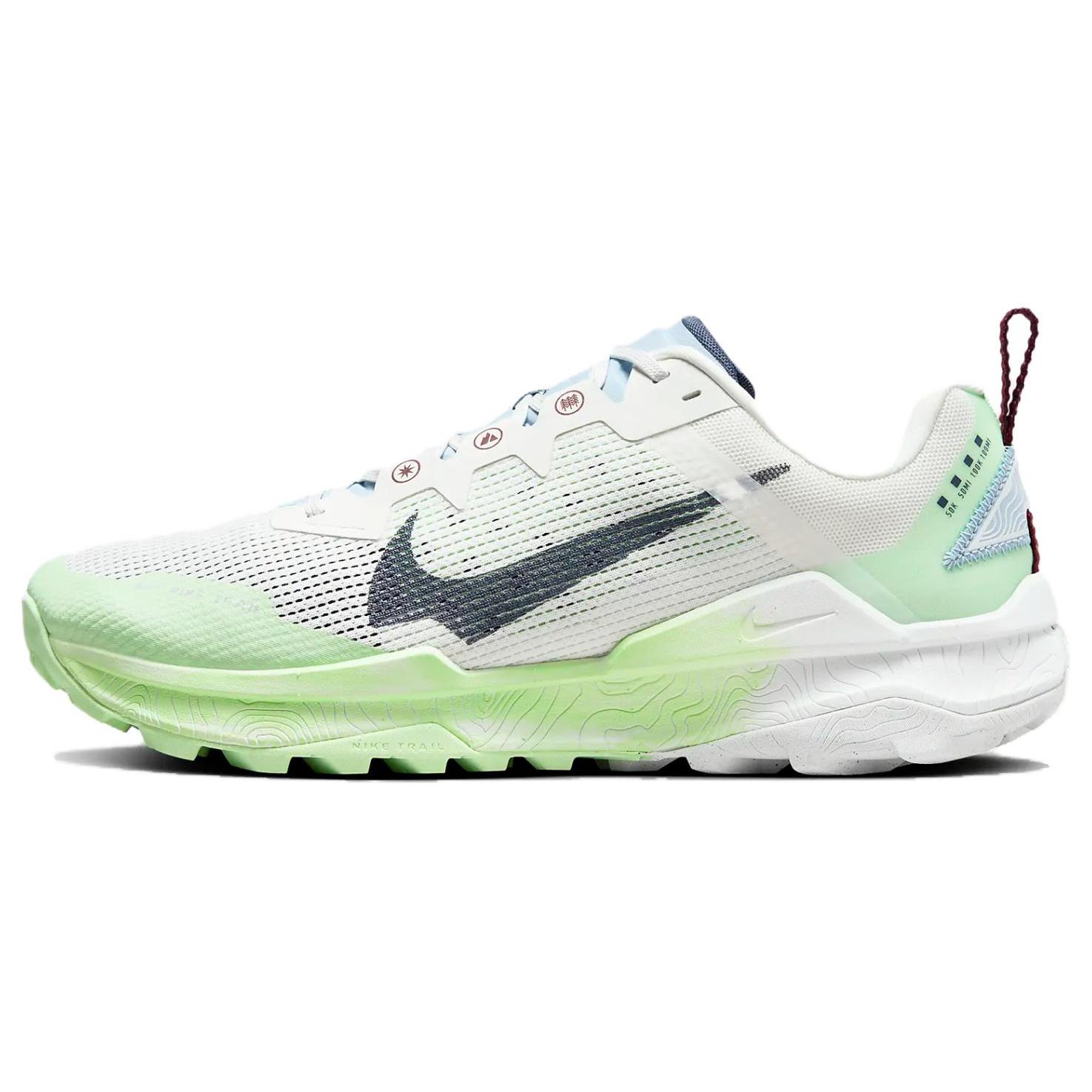 

Nike Wildhorse 8 Summit White Vapor Green Light Armory Blue Thunder Blue DR2686-103 40.5