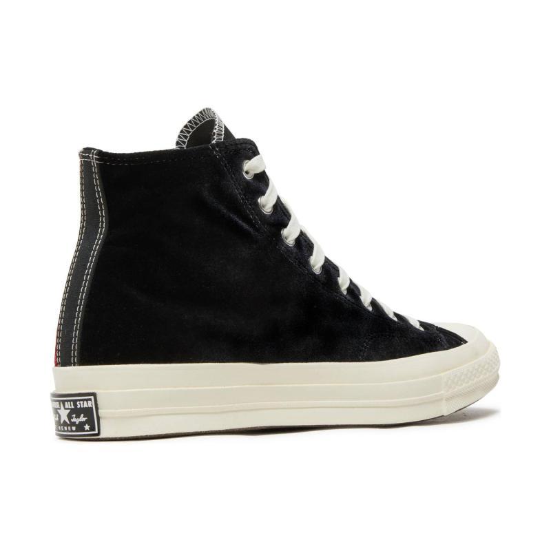 Beyond Retro x Converse Chuck Taylor All Star 1970s High-Top Canvas Shoes for Men and Women in Black and Red