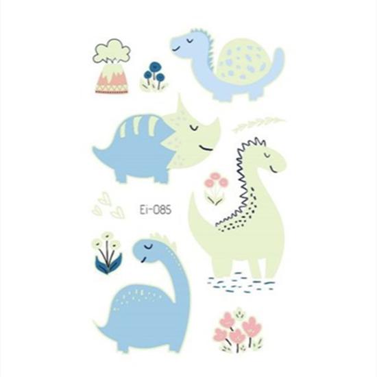 Luminous Tattoo Stickers Temporary Fake Tattoos Kid Glow Paste On Face Arm Leg for Children Body Art Mermaid Dinosaur Sticke