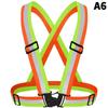 Highlight Reflective Straps Night Running Riding Clothing Vest Adjustable Safety Vest Elastic Band For Adults And Children