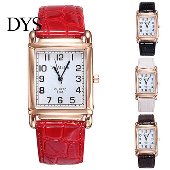 Watch Wrist Square Case Comfortable Alloy Unisex Casual Quartz Wristwatch for Daily Life Analog