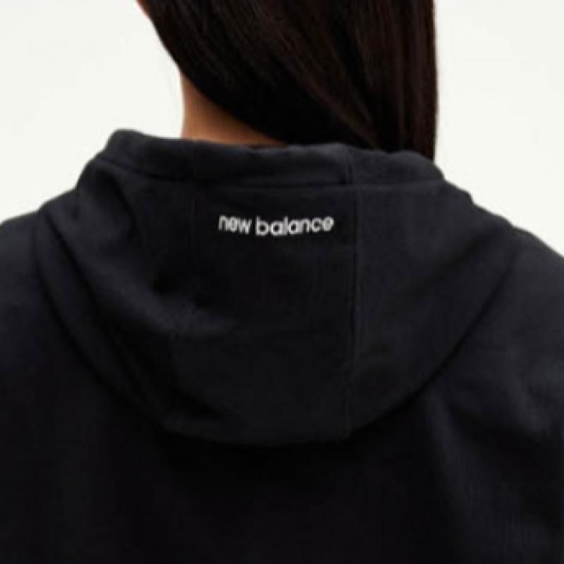 New Balance Half Club Nbmde21013 Bk Essential Single Mesh Hoodie Zip Up Semi Overfit Men