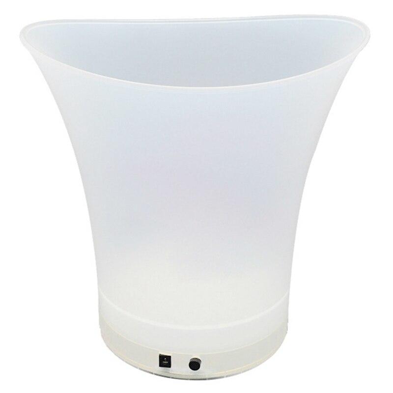 LED Ice Bucket, Large Capacity Wine Bucket for Multi-Colored Drinks for Party, Waterproof | Ice Bucket and Clamps
