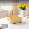 Rectangular Storage Box, Multicolored Resin Organizer Bin, Large Capacity Container for Makeup,