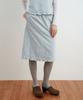 SINOON Rose Cotton Skirt (Light Blue)
