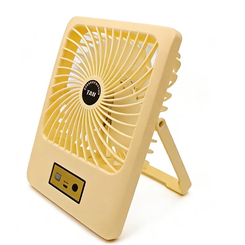 

Ultra-thin Portable Multifunctional Silent Desktop Fan with Digital Display 18.7cm x 5.5cm x 2.45cm слоновая кость/белый