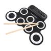 Electronic Drum Practice Pad Built in Sound Effects Silicone Roll Up Drum with Wooden Drumsticks