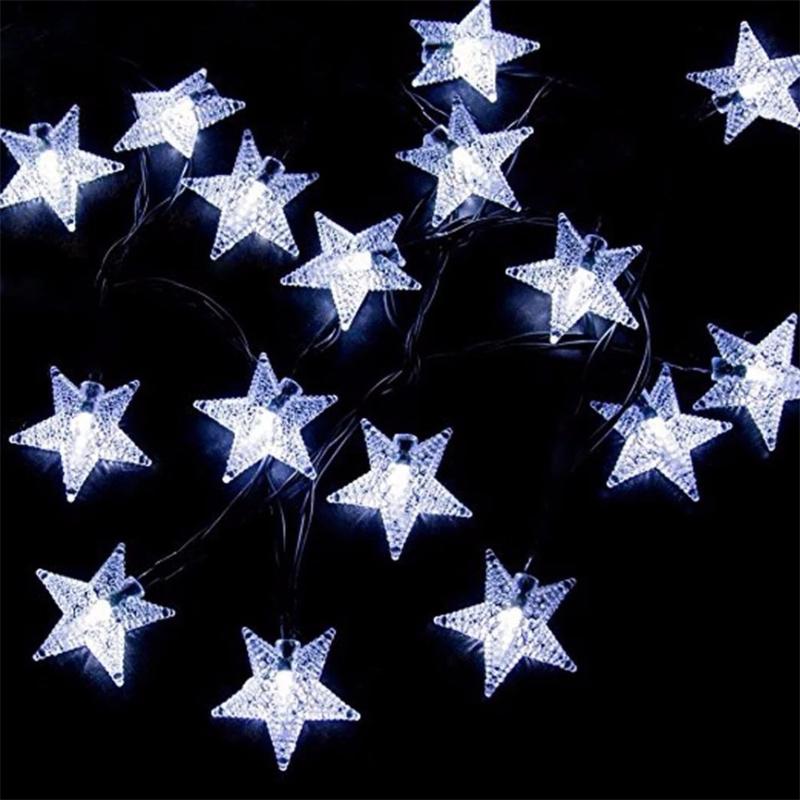 Fairy Outdoor Solar Lamp LED Twinkle Star Solar Light String Garden Christmas Tree Holiday Garland Wedding Party Home Decoration