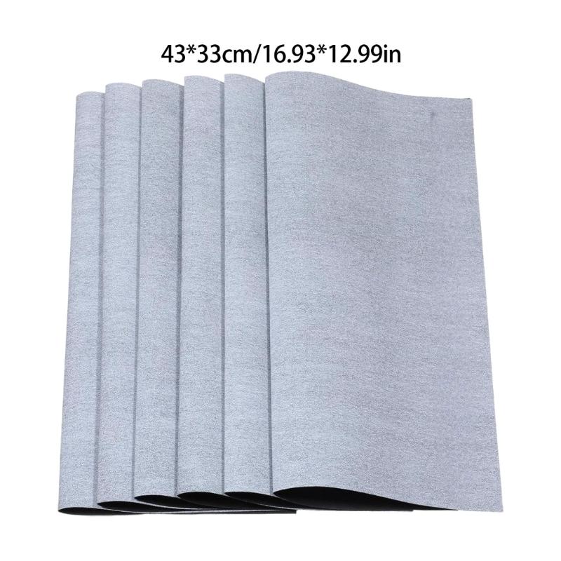 6Pcs Water Drawing Writing Mat 17x13Inch for Students Chinese Calligraphy Practice Reusable Water Writing Cloth Sheet