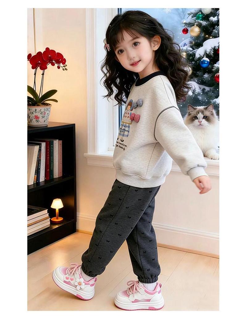 2026 Spring/Autumn Girls' Stylish Low-Top Skate Shoes – Cute, Soft Sole Casual Footwear for Little Girls