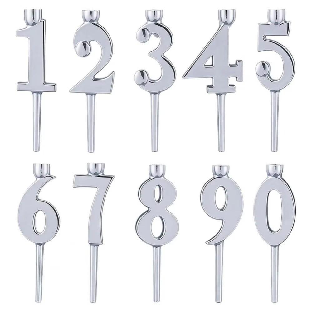 Number Metal Number Candle Holder Set DIY Candles Holders Sets Gifts Birthday Candles Stand