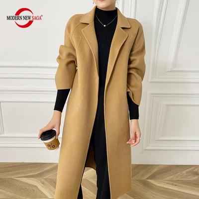 Women Wool Coat 100% Wool Autumn Wool Long Coat Handmade Pea Coat Winter Warm Wool Long Jacket Overcoat