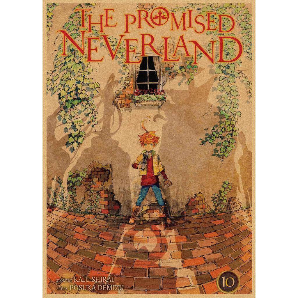 The Promised Neverland Anime Retro Kraft Paper Poster - Decorative Wall Art