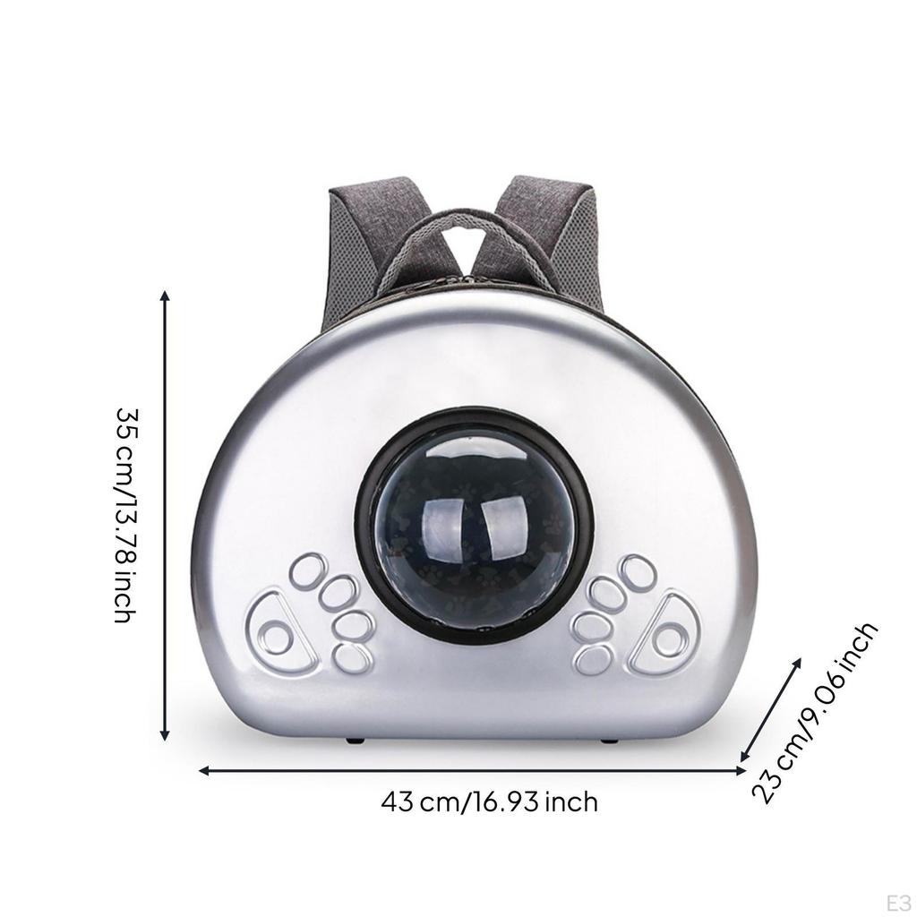 Cat Backpack SturdyConstruction Spherical Pet Carrier Glossy with Window