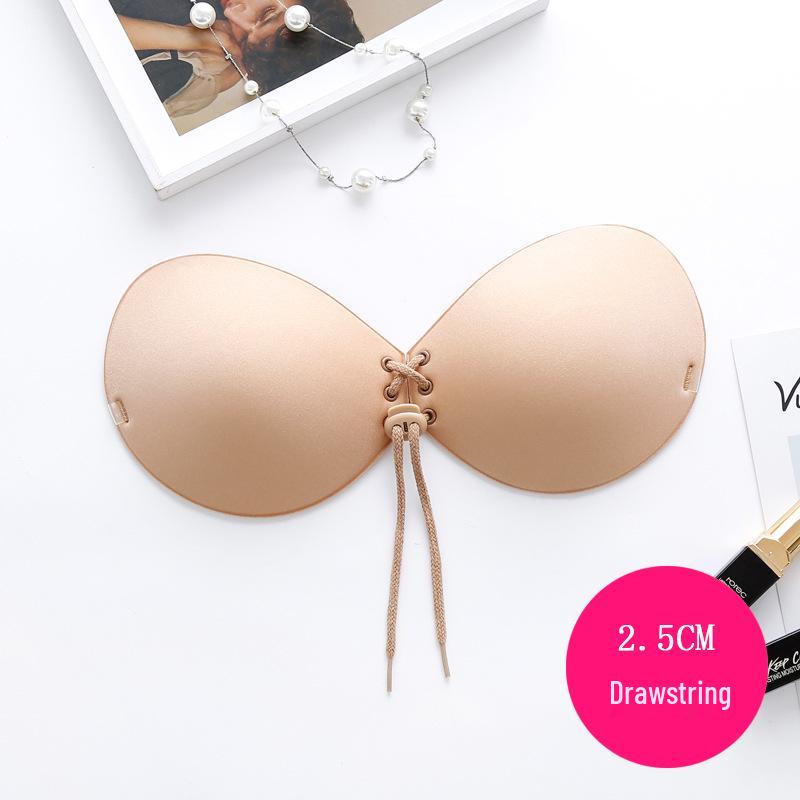 Silicone Invisible Bra: 5CM Thick Breast Enhancer Stickers for a Fuller Look—Ideal for Brides & Wedding Dresses