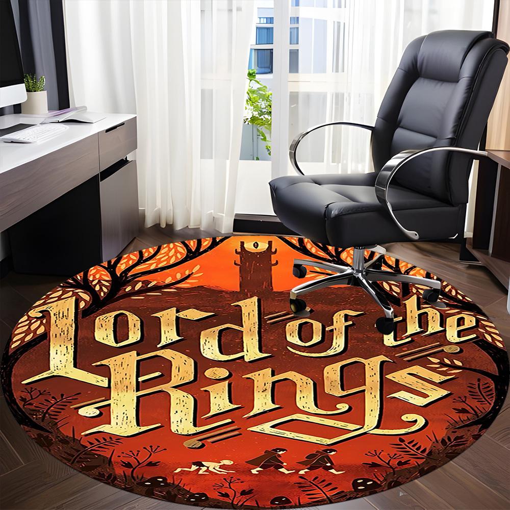 1pc The Lord of the Rings Office Round Area Rug, Under Office Chairs Bedroom Living Room Home Decor  a1022167