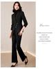 Women's High-End Red Blazer Suit - Casual, Professional, Celebrity Style for Autumn/Spring