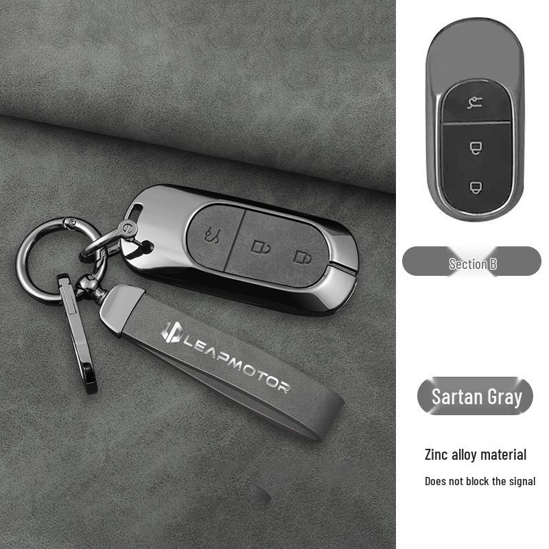 Compatible Leapmotor C11 2023 Key Case: T03 Bag C01 Full-Wrap Protection Key Shell for Men & Women.