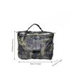 Personalized Camouflage Slit Shoulder Bag Lightweight Padded Cotton Double Zipper Trendy Messenger Handbag