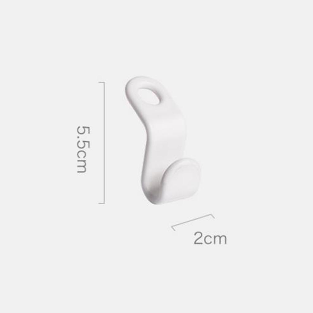 6Pcs Plastic Multilayer Hanger Connector Hook Household Space Saving Cascading Clothing Wardrobe Hanger