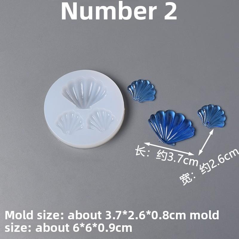 Ocean Series Silicone Molds Shell Starfish Conch Crab Crystal Epoxy Mold DIY Candle Handmade Decorations for Jewelry Pendent