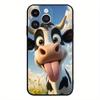 Cow Pattern TPU Phone Case Suitable for iPhone 17 16 15 14 13 12 11 Pro/Max/Plus Anti Drop and Shockproof Back Cover
