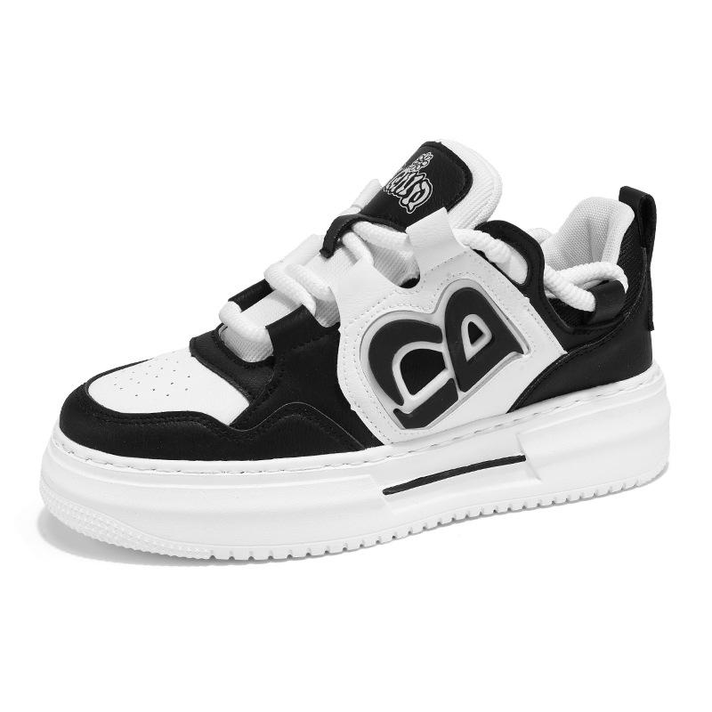 Podzimní Pánské Boty Prodyšné Malé Bílé Boty Pánské Studentské Trend Platforma Sportovní Boty Ležérní Plátěnky