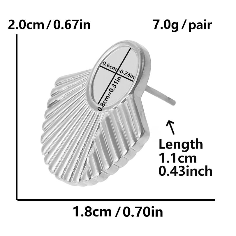 High Quality Piercing Ear Studs Round Fatima Hand Blank Charm Earring Stainless Steel Earrings For Women Men Handmade Materials