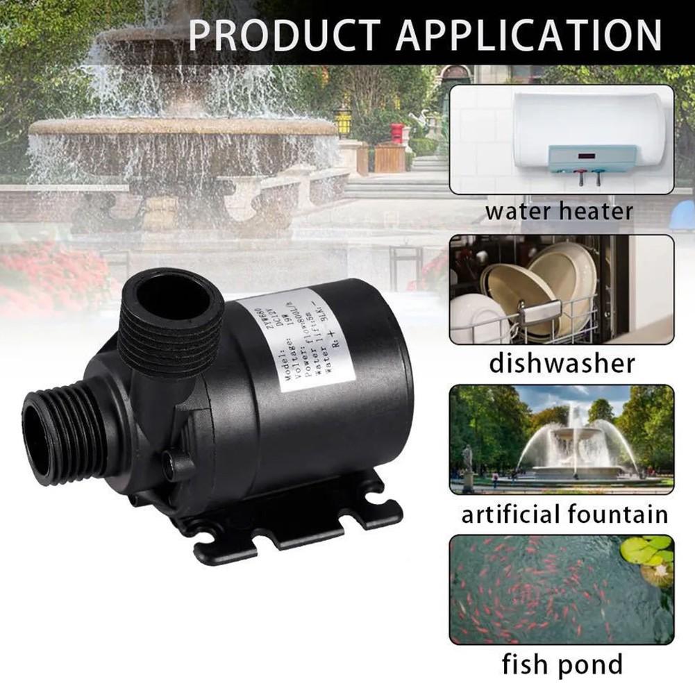 800l/h DC 12V Brushless Solar Water Pump 20W Solar Panel Pump Fish Pond Garden