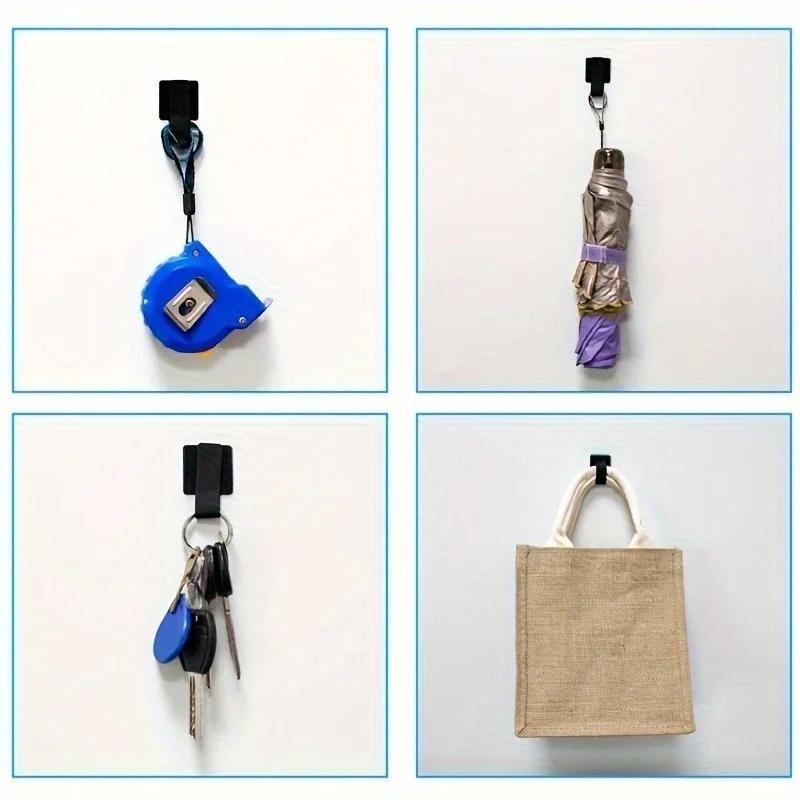 20pcs Nylon Cable Management Clips - Black & White, Desk Organizer for Data and Computer Cables desktop organizer office