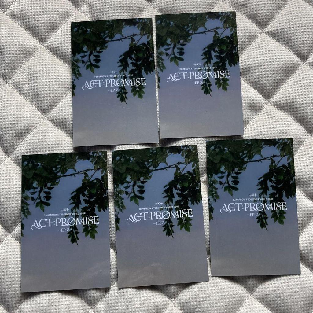 [USED] TXT ACT:PROMISE EP.2 Incheon Trading Cards (5 Cards)