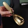 304 Stainless Steel Serving Spoon Flat Bottom Soup Spoon Shovel Rice Spoon  Kitchen