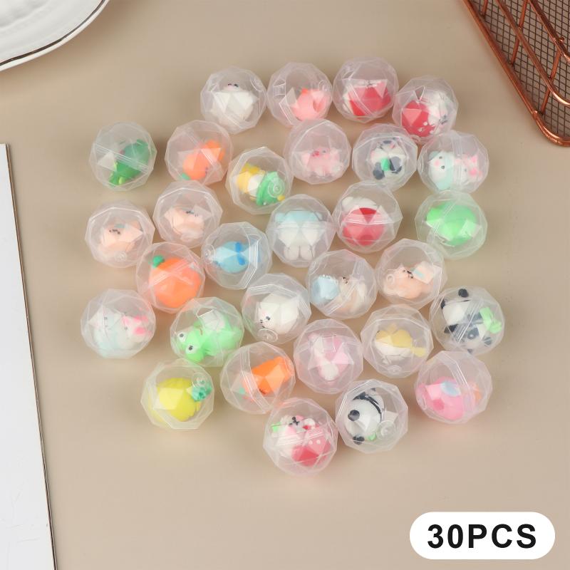 

30/50 шт. Забавные смешанные игрушки-капсулы-сюрпризы, прозрачная яичная скорлупа, смешанные игрушки, сувениры для дня рождения, награды, наполнитель для пиньяты, подарки