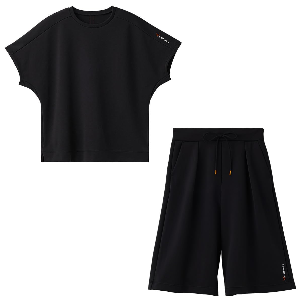 

Venex Recovery Move Футболка с коротким рукавом и брюки Размер Общее медицинское устройство Восстановительная одежда Женский комплект, Черный, M, чёрный