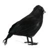 6PCS Halloween Crow Prop Large Realistic Raven Feathered Spooky Party Home Decor