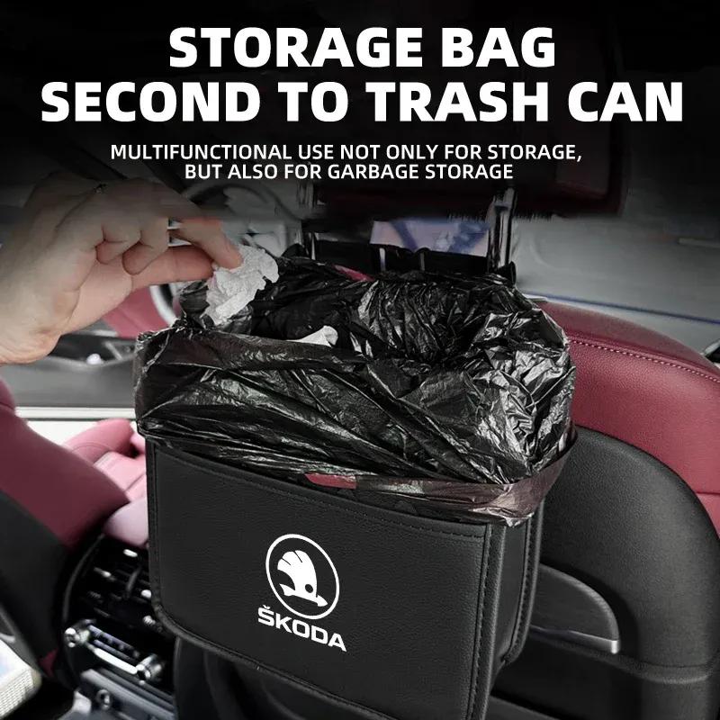 Borsa Organizzatore da Sedile Posteriore per Auto Borsa da Appendere Per Skoda Superb Octavia Rapid Kodiaq Kamiq Karoq Rapid Fabia Accessori