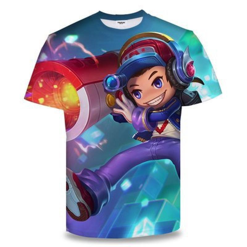 Summer King of Glory Game Clothes Men's Short Sleeved T-shirt for Middle School Students 3D Digital Printed T-shirts Top