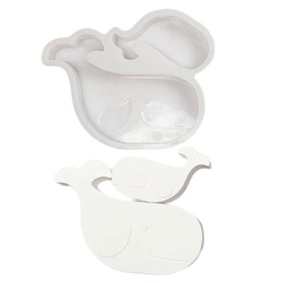 3D Whale Statue Silicone Candle Molds Epoxy Resin Molds for Candle Soap Making Fondant Chocolate Mould Baking Tool