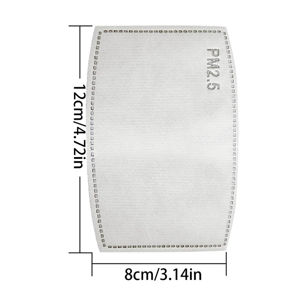 10-50x Face Mask Activated Carbon Filter Replace Breath Insert Mask Filter