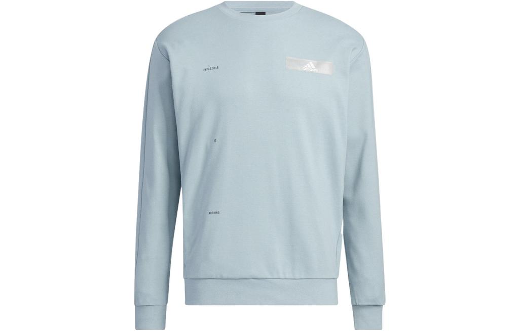 adidas Sweatshirts Men's Blue Crew Neck Moderate Regular HY5849