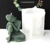 Buddha Statue Candle Resin Mold 3D Buddha Aromatherapy Candle Silicone Mould DIY Gypsum Crafts Making Decorations