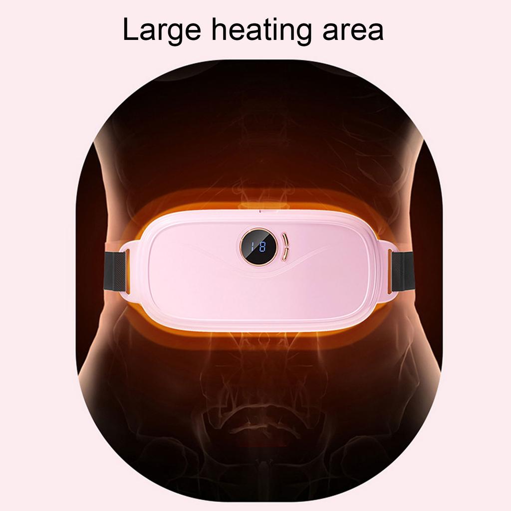 Rosa Wärmender Taillengürtel Taillenheizkissen Tragbare Elektrische Taillenheizbandage für Zuhause Büro