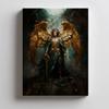 Poster Saint Michael the Archangel: The Shine of the Golden Sword Poster Saint Michael the Archangel: The Shine of the Golden Sword, 30X40 Cm, Black Aluminum Frame, Ma