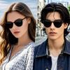 KANASTAL Polarisierte Sonnenbrille für Männer und Frauen, Starker UV-Schutz, Perfekt zum Angeln und Autofahren, Stilvoll und leicht (Schwarz)