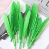 50Pcs Decorative Painting Feather Color Small Straight Knife Kindergarten Handmade Diy Decorative Wings Artwork Creative Art Materials